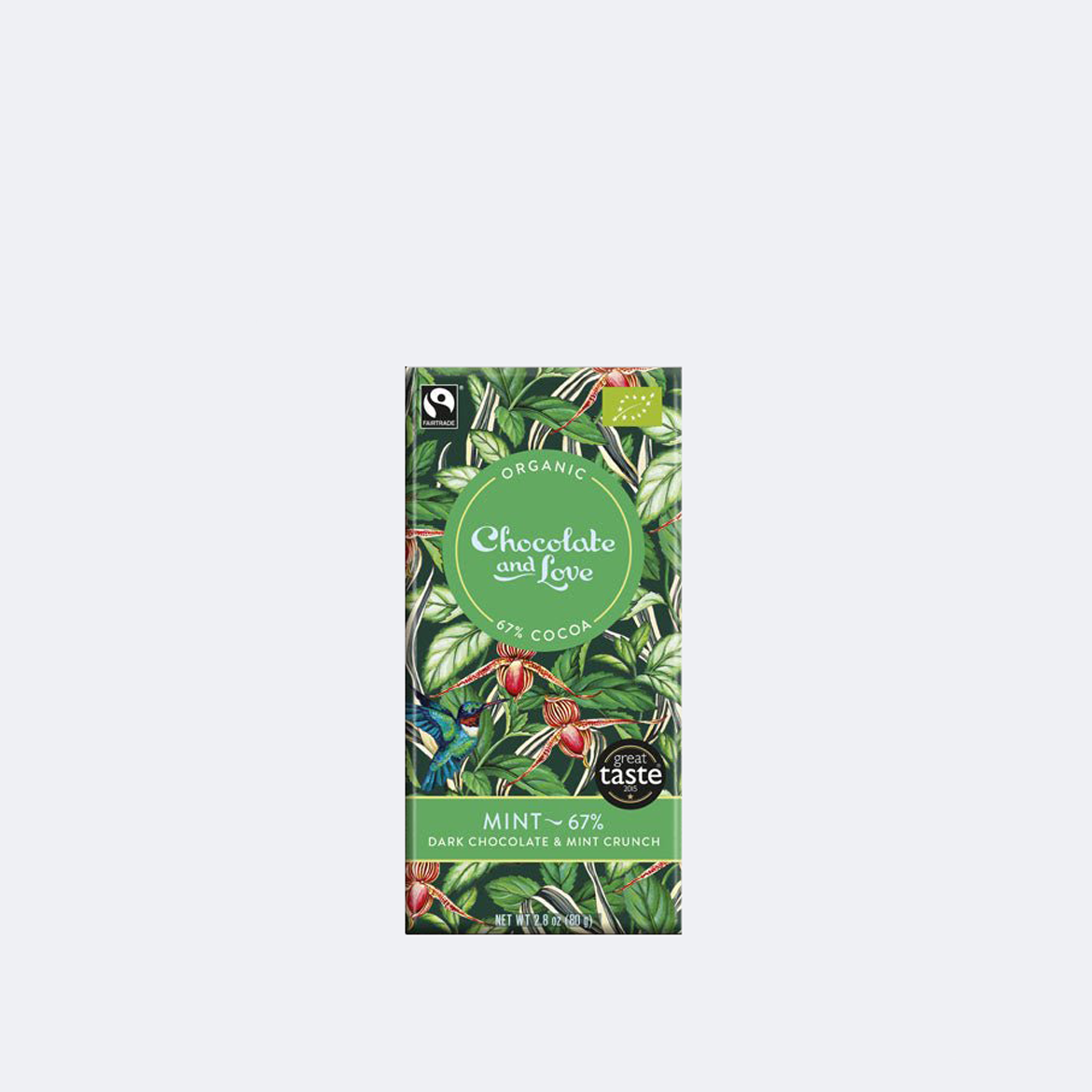 67% Organic Dark Chocolate With Crunchy Mint
