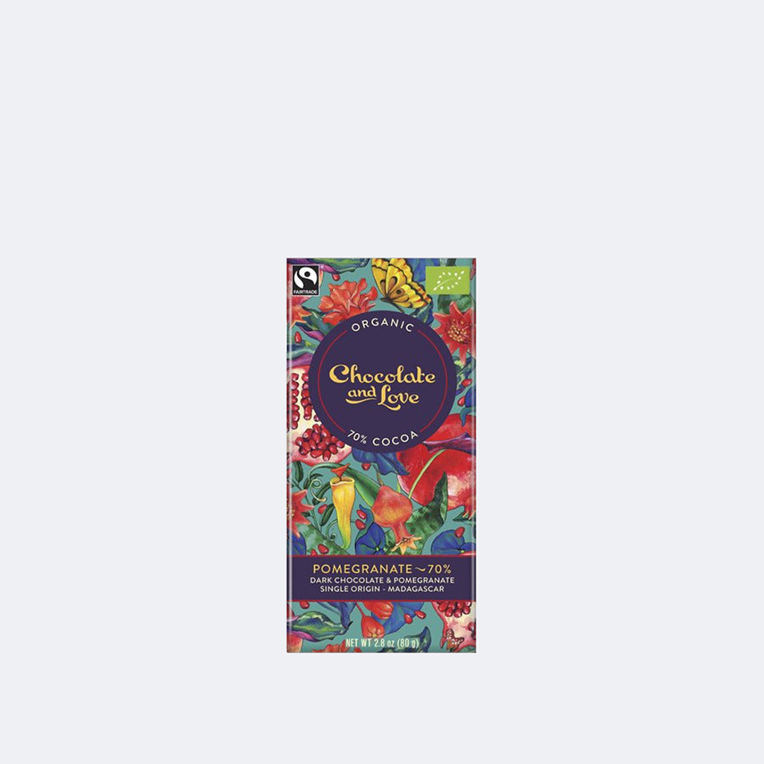 70% Organic Dark Chocolate With Pomegranate