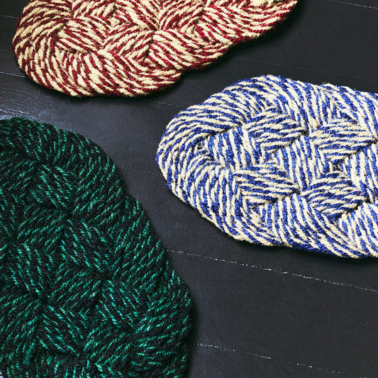 Coco Door Mat Swirl-Green & Black