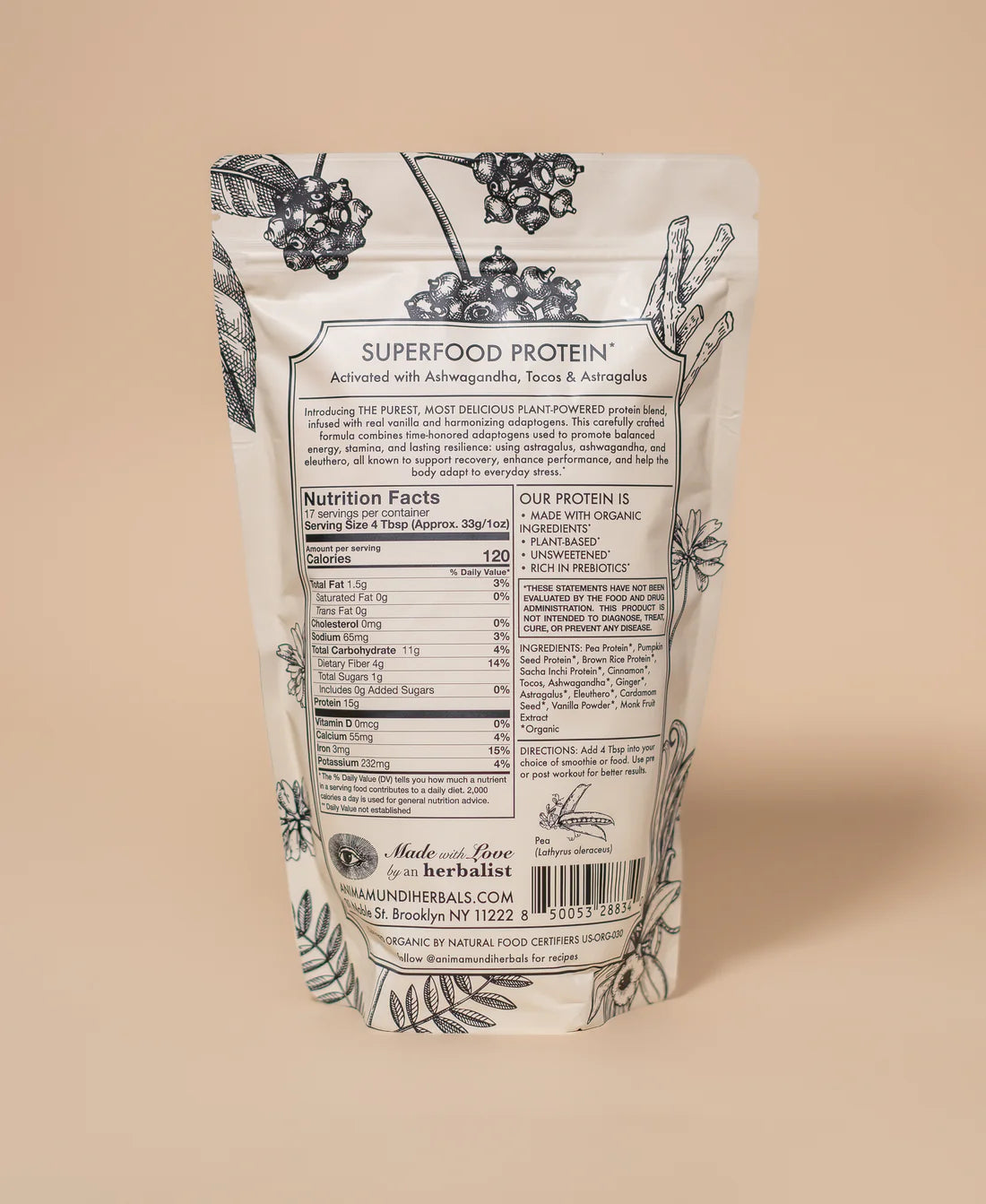 Vanilla Chai Protein . Adaptogenic Superfood Powder