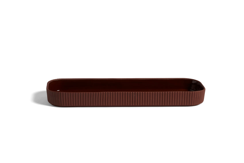 Facade Herb Pot Dark Terracota