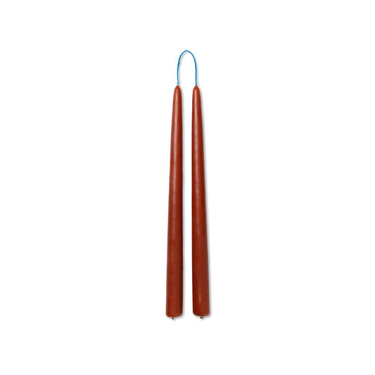 Set of 2 Dipped Candles _ Rust, Blush or Brown