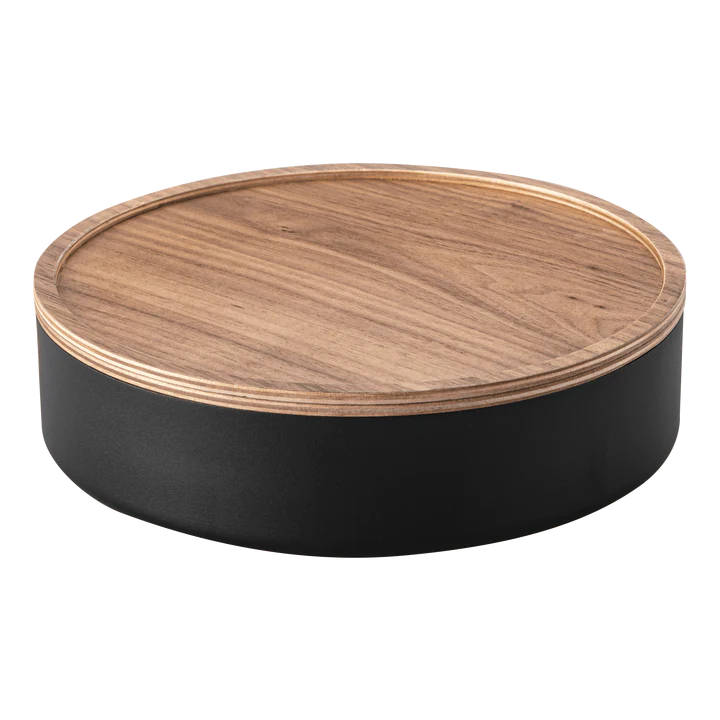 Storage Case With Round Lid _ Black or White