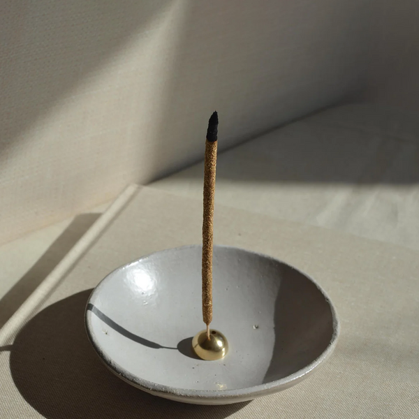 Hemisphere Brass Incense Holder