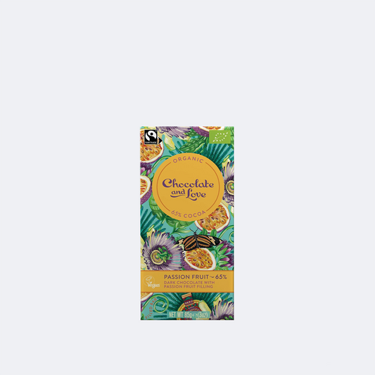 65% Organic Dark Chocolate With Passion Fruit