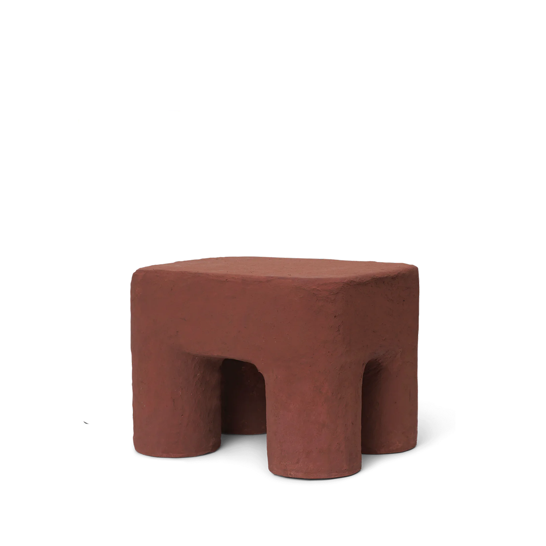 Podo Stool Red Brown