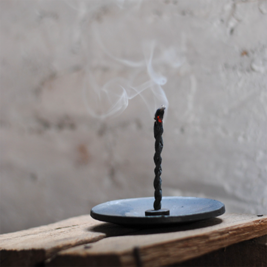 Black Terracotta Incense Holder