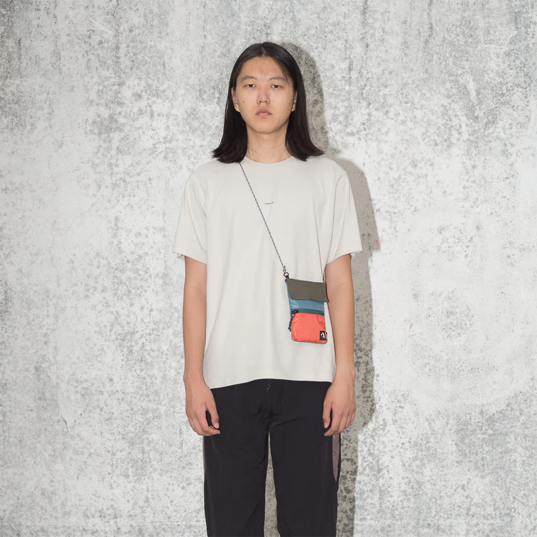 Recycled Phone Bag . Bottle Green