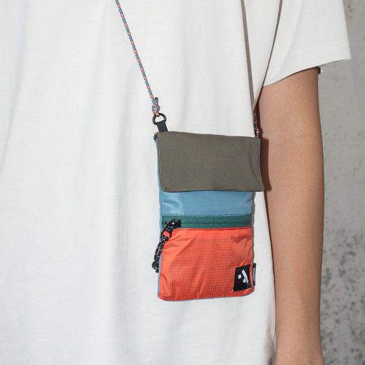 Recycled Phone Bag . Bottle Green