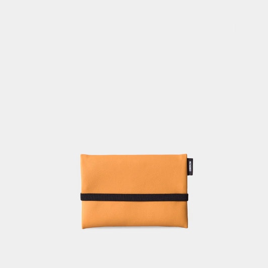 Vegan Leather Pouch . Honey