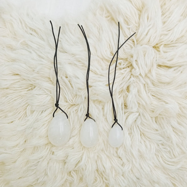 Yoni Egg Set _ White Quartz