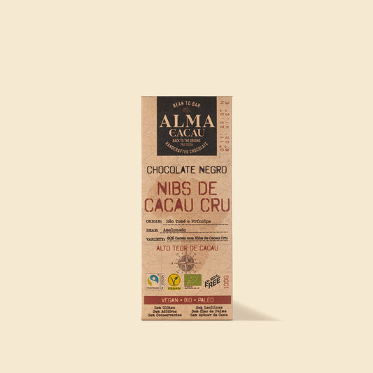 60% Organic Dark Chocolate & Raw Cocoa Nibs