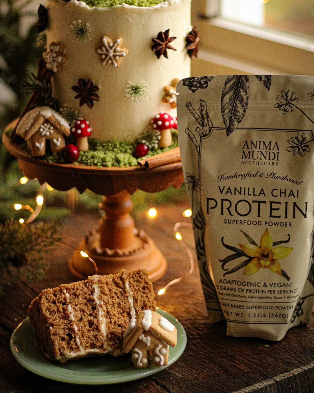 Vanilla Chai Protein . Adaptogenic Superfood Powder