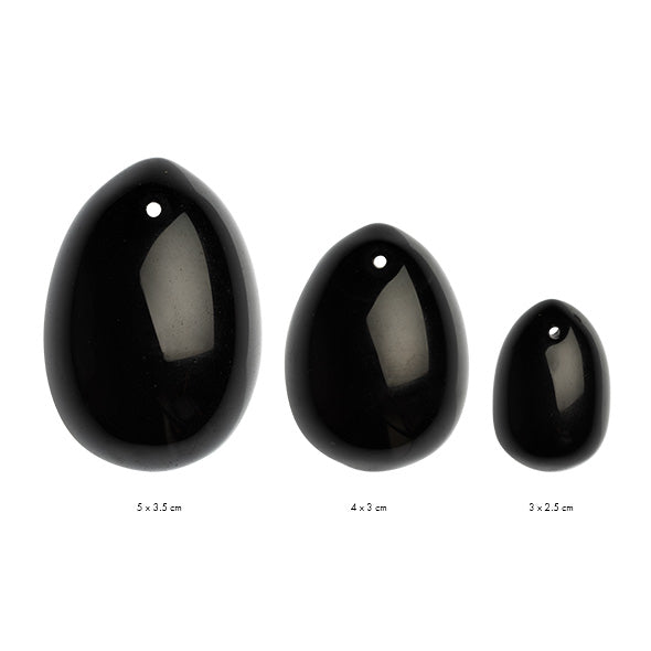 Yoni Egg Set _ Black Obsidian