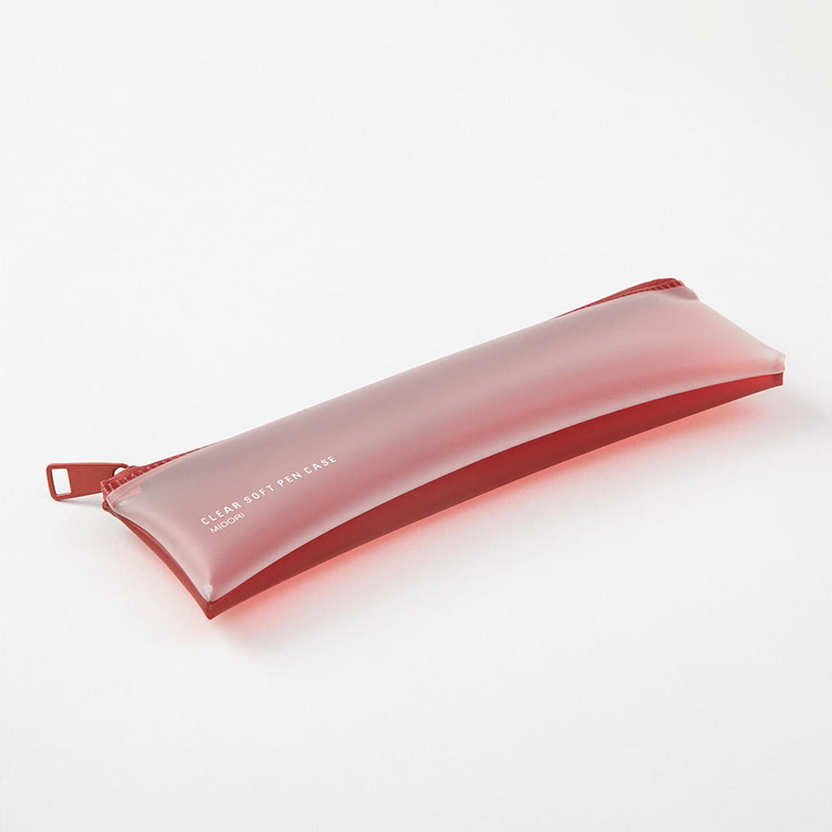 Clear Soft Pen Case _ Red