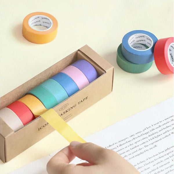 Iconic Masking Tape set of 8 _ Solid Colors