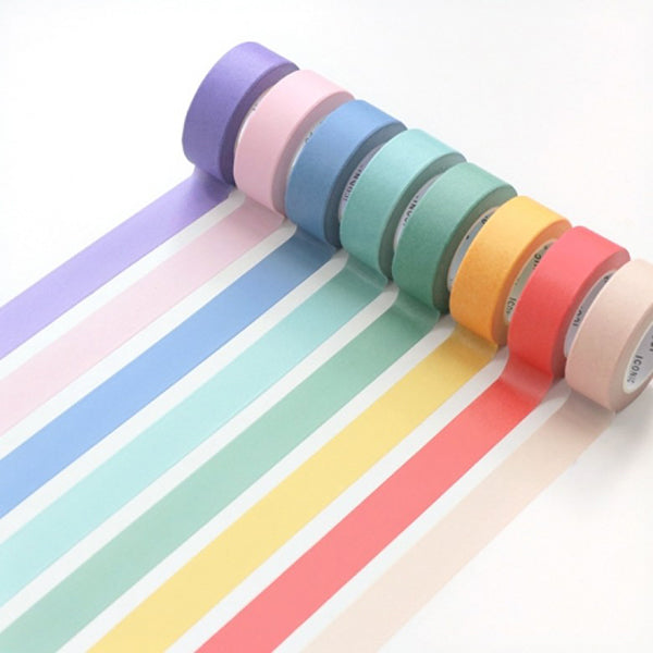 Iconic Masking Tape set of 8 _ Solid Colors