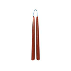 Set of 2 Dipped Candles _ Rust, Blush or Brown